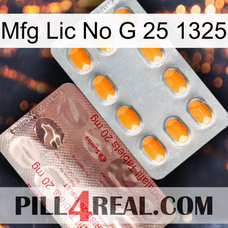 Mfg Lic No G 25 1325 new13